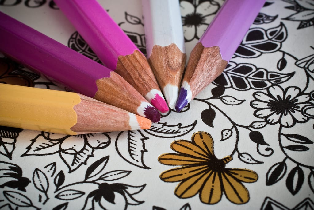 Coloring is one of the ways to reduce stress at work